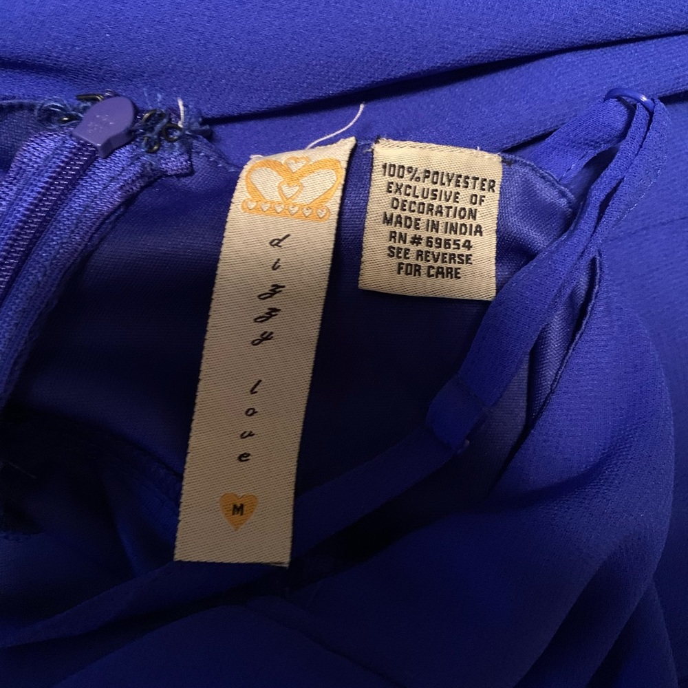 Blue Patterned Dress - Picture 4 of 4